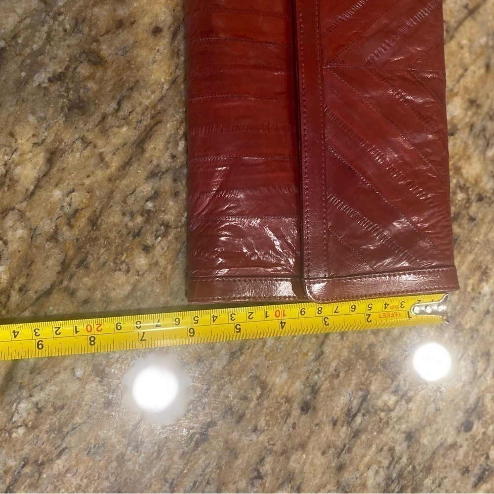 Vintage Eel skin leather clutch bag - Picture 11 of 11